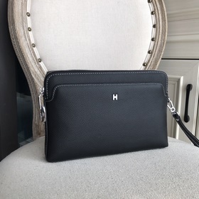 Мужская сумка Hermes (итальянский оригинал из телячьей кожи) с ло