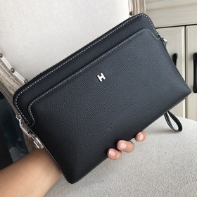 Мужская сумка Hermes (итальянский оригинал из телячьей кожи) с ло