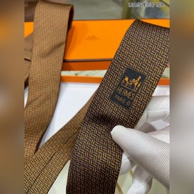 Hermès Новая коллекция галстуков для мужчин Однотонные галстуки 