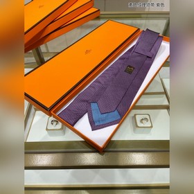 Hermès Новая коллекция галстуков для мужчин Однотонные галстуки с