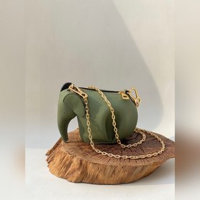Mini сумка-слоник через плечо от Loewe Миниатюрный слоник и цепоч
