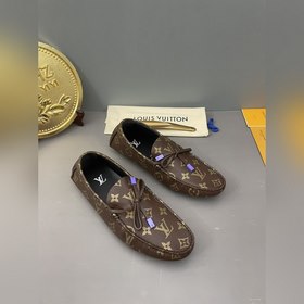 LV (Louis Vuitton) высококачественная обувь из кожи ослика. Класс