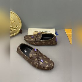 LV (Louis Vuitton) высококачественная обувь из кожи ослика. Класс
