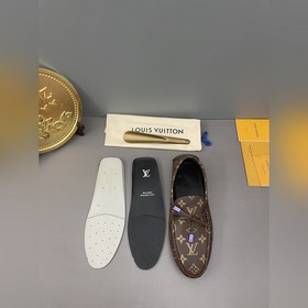 LV (Louis Vuitton) высококачественная обувь из кожи ослика. Класс