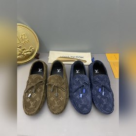 LV (Louis Vuitton) высококачественная обувь из кожи ослика. Класс