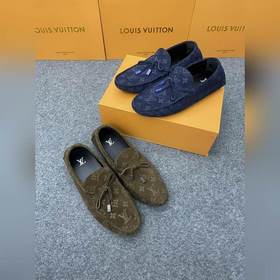 LV (Louis Vuitton) высококачественная обувь из кожи ослика. Класс