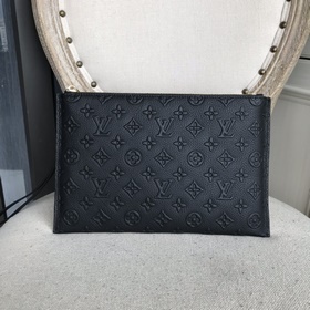 LV импортная мужская сумка-конверт из кожи с цветочным узором (ит
