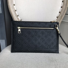 LV импортная мужская сумка-конверт из кожи с цветочным узором (ит