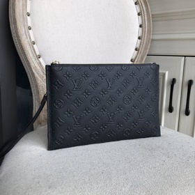 LV импортная мужская сумка-конверт из кожи с цветочным узором (ит