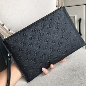 LV импортная мужская сумка-конверт из кожи с цветочным узором (ит