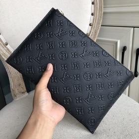 LV импортная мужская сумка-конверт из кожи с цветочным узором (ит