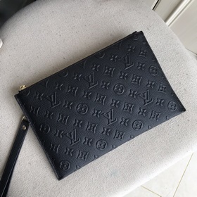 LV импортная мужская сумка-конверт из кожи с цветочным узором (ит