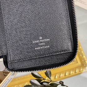 LV Новейшая серия Zippy серым цветочным узором, вертикальный коше