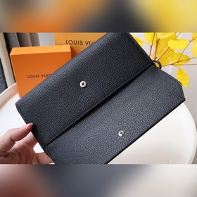 LV Модель M69831 Черный Новый длинный кошелек Aerogram Традицион