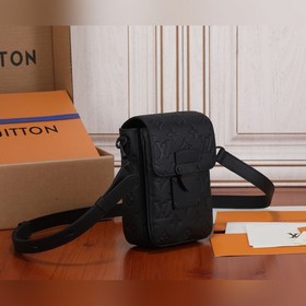 LV S-Lock Vertical мини-сумка Элегантная кожа Taurillon с тиснены