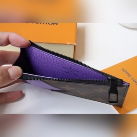 LV модель 81627 Карман для карт с застежкой-молнией Держатель для