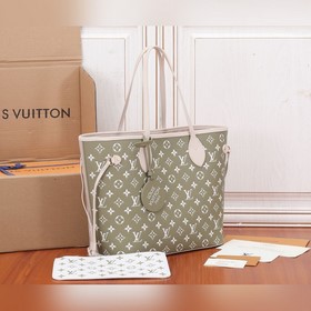 Средняя сумка LV Neverfull Мягкая кожа с привлекательным тисненым