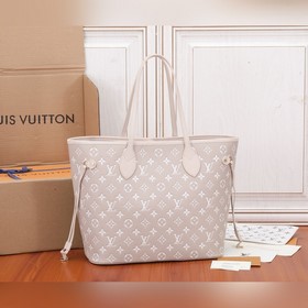 Средняя сумка LV Neverfull Мягкая кожа с привлекательным тисненым