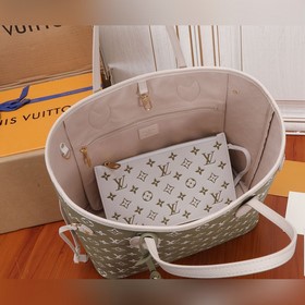 Средняя сумка LV Neverfull Мягкая кожа с привлекательным тисненым