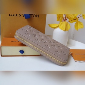 LV Кошелек на молнии Модель M81510 Изготовлен из кожи ягненка с т