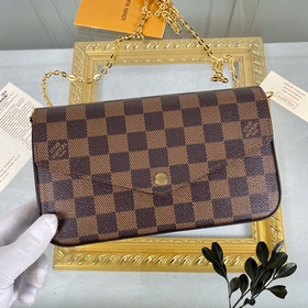 LV Модель： M63032 Кофейный комплект из трех предметов Сумка Felic