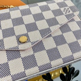 LV Модель： N63106 Белый комплект из трех предметов, сумка Felice
