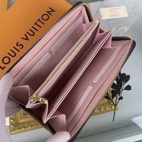 LV Модель： N60046 Кофейно-розовый кошелек Zippy Эта новая версия 