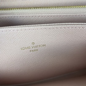 LV Модель： N60046 Кофейно-розовый кошелек Zippy Эта новая версия 