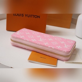 LV кошелек на молнии, сумка-клатч, модель M81226 Кошелек Кожаный