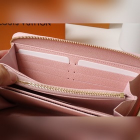 LV кошелек на молнии, сумка-клатч, модель M81226 Кошелек Кожаный