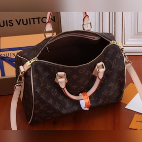 Сумка LV Speedy Кожаные ручки, холст с монограммой. Неудивительно