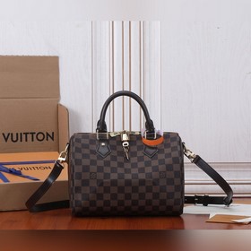 LV Сумка Speedy 25 из ткани Damier Ebène Олицетворяет классическ