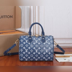 Сумка LV Speedy Bandoulière 25 Джинсовая ткань с узором Monogram