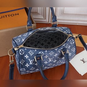 Сумка LV Speedy Bandoulière 25 Джинсовая ткань с узором Monogram 