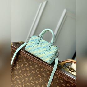 LV Модель M81625 с тиснением, зеленая сумка Nano Speedy Изготовле