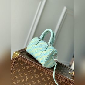 LV Модель M81625 с тиснением, зеленая сумка Nano Speedy Изготовле