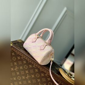 LV Модель M81508 Сумка Nano Speedy Изготовлена из тисненной кожи 