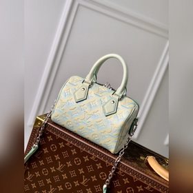 LV Модель M46092 с тиснением, зеленый  Сумка Speedy Bandoulière 