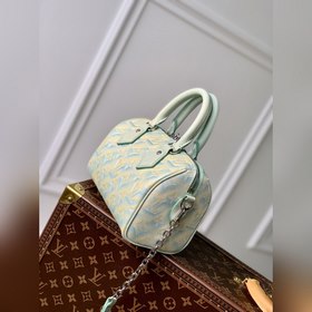 LV Модель M46092 с тиснением, зеленый  Сумка Speedy Bandoulière 