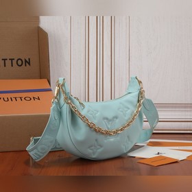 Сумка LV Over The Moon Мягкая форма сумки создана из плотной кожи