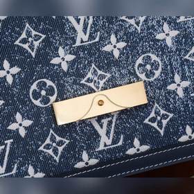 Средняя сумка LV Dauphine Мотив Monogram выполнен из выцветшего д