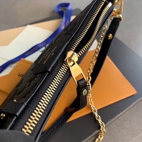 LV Модель M81066 Черная сумка Easy Pouch On Strap Цвет Весенняя 