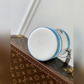 LV Модель： M81597 Синяя сумка Paint Can С металлической ручкой, э