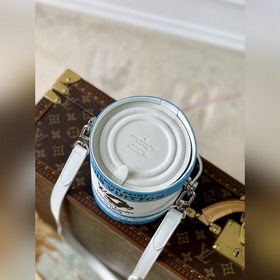 LV Модель： M81597 Синяя сумка Paint Can С металлической ручкой, э