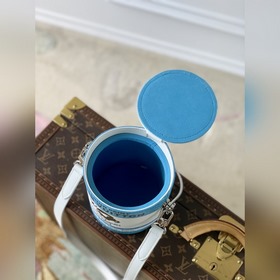 LV Модель： M81597 Синяя сумка Paint Can С металлической ручкой, э