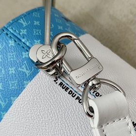 LV Модель： M81597 Синяя сумка Paint Can С металлической ручкой, э