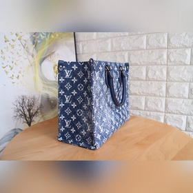 LV Модель M59608 Джинсовый синий Сумка-тоут ONTHEGO Ручная рабо