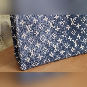 LV Модель M59608 Джинсовый синий Сумка-тоут ONTHEGO Ручная рабо