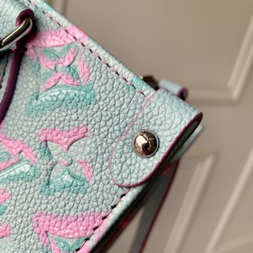 LV Модель M46067 с тиснением, синий Onthego, маленькая сумка Бла
