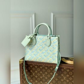 LV Модель M46270 с тиснением, зеленый  Onthego, маленькая сумка